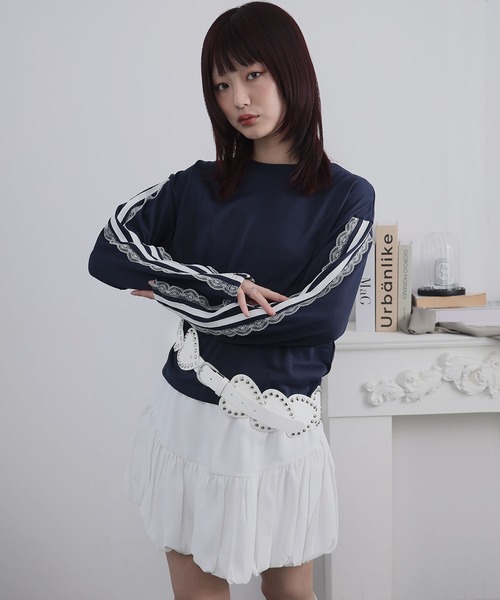 Ulysses(ユリシス)の「リベットハートデザインベルト(ベルト・レディース・ブラック/ホワイト・F)」の16枚目の写真