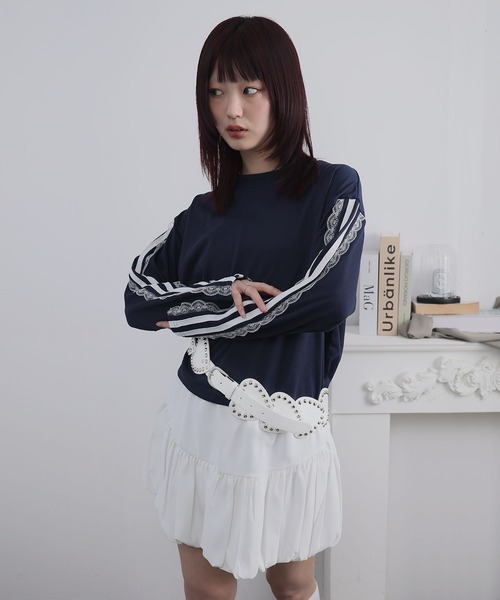 Ulysses(ユリシス)の「リベットハートデザインベルト(ベルト・レディース・ブラック/ホワイト・F)」の17枚目の写真