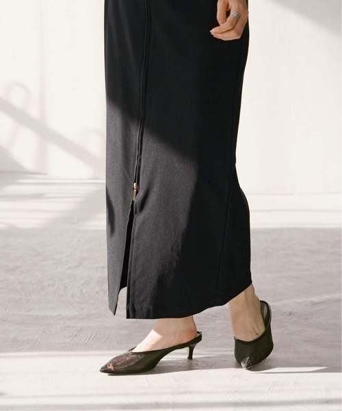 Noble（ノーブル）の「《追加3》RyNyコンフォートストレッチジップタイトスカート（スカート・レディース・ライトグレー/ブラウン/ブラック・36/34/40/38）」の6枚目の写真