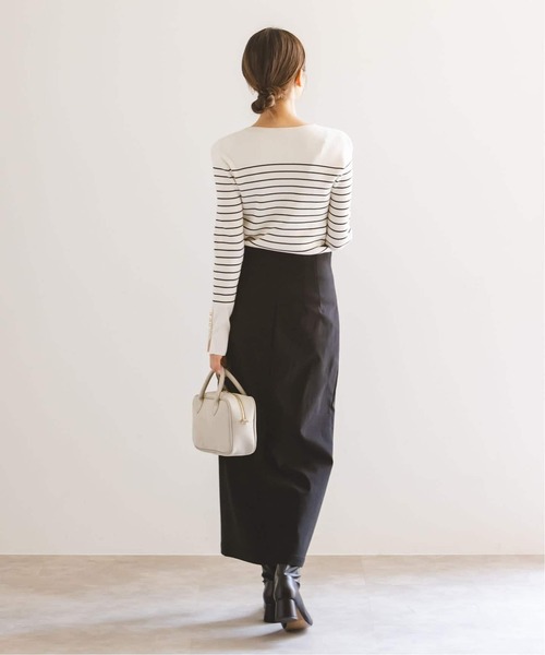 Noble（ノーブル）の「《追加3》RyNyコンフォートストレッチジップタイトスカート（スカート・レディース・ライトグレー/ブラウン/ブラック・36/34/40/38）」の14枚目の写真