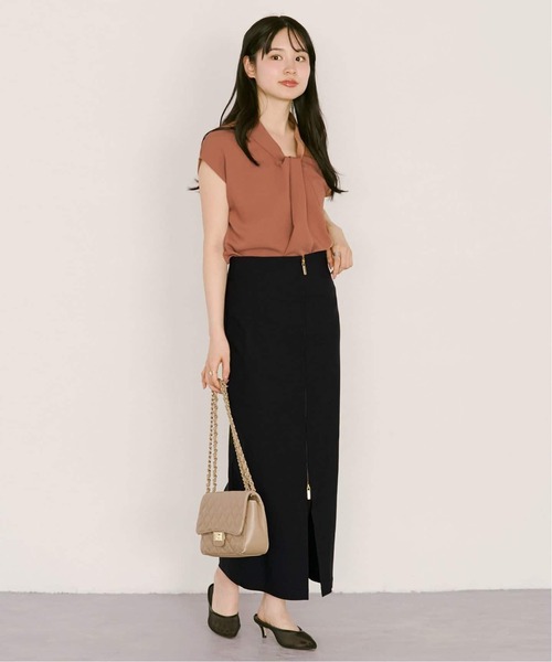 Noble（ノーブル）の「《追加3》RyNyコンフォートストレッチジップタイトスカート（スカート・レディース・ライトグレー/ブラウン/ブラック・36/34/40/38）」の18枚目の写真