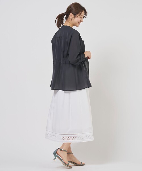 J.PRESS Ladies(J.プレス レディス)の「【冷房対策に】RELAXION Sheer ボイル ブラウス(シャツ/ブラウス・レディース・カーキ系/ネイビー系/ベージュ系・XS)」の18枚目の写真