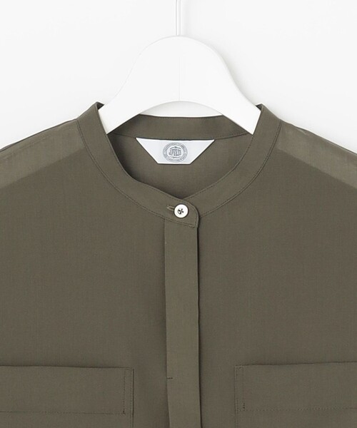 J.PRESS Ladies(J.プレス レディス)の「【冷房対策に】RELAXION Sheer ボイル ブラウス(シャツ/ブラウス・レディース・カーキ系/ネイビー系/ベージュ系・XS)」の6枚目の写真