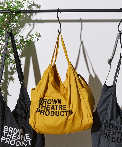 SALON de RUBAN（サロンドルヴァン）の「【SALON de RUBAN / サロン ド ルヴァン】 BROWN THEATRE PRODUCTS ロゴ刺繍 2wayトートバッグ（トートバッグ・レディース・ブルー/ブラック/マスタード/ベージュ/ダークグレー・FREE）」の5枚目の写真