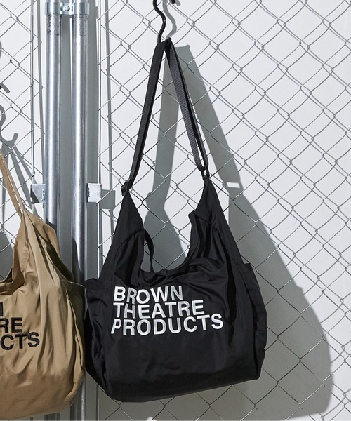 SALON de RUBAN（サロンドルヴァン）の「【SALON de RUBAN / サロン ド ルヴァン】 BROWN THEATRE PRODUCTS ロゴ刺繍 2wayトートバッグ（トートバッグ・レディース・ブルー/ブラック/マスタード/ベージュ/ダークグレー・FREE）」の2枚目の写真