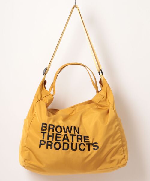 SALON de RUBAN（サロンドルヴァン）の「【SALON de RUBAN / サロン ド ルヴァン】 BROWN THEATRE PRODUCTS ロゴ刺繍 2wayトートバッグ（トートバッグ・レディース・ブルー/ブラック/マスタード/ベージュ/ダークグレー・FREE）」の15枚目の写真