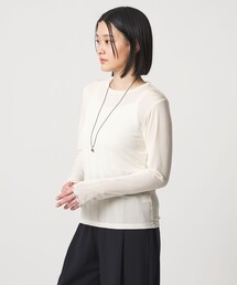 シャイニーリブ カットソー <A DAY IN THE LIFE>