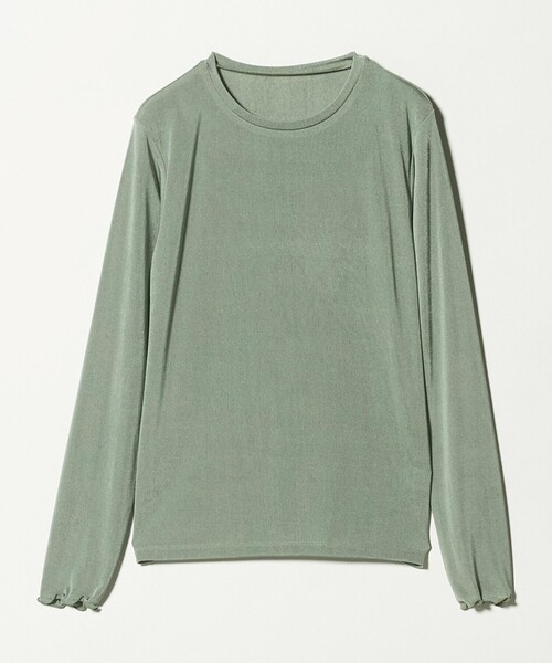 A DAY IN THE LIFE UNITED ARROWS(アデイインザライフユナイテッドアローズ)の「シャイニーリブ カットソー <A DAY IN THE LIFE>(Tシャツ/カットソー・レディース・ライム/オフホワイト/ダークグレー・FREE)」の1枚目の写真