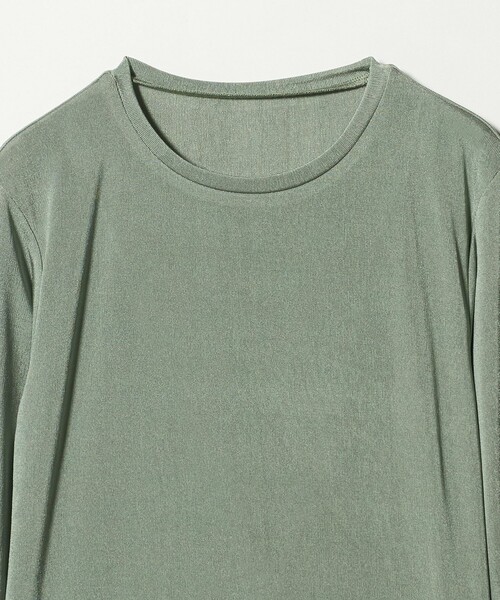A DAY IN THE LIFE UNITED ARROWS(アデイインザライフユナイテッドアローズ)の「シャイニーリブ カットソー <A DAY IN THE LIFE>(Tシャツ/カットソー・レディース・ライム/オフホワイト/ダークグレー・FREE)」の14枚目の写真