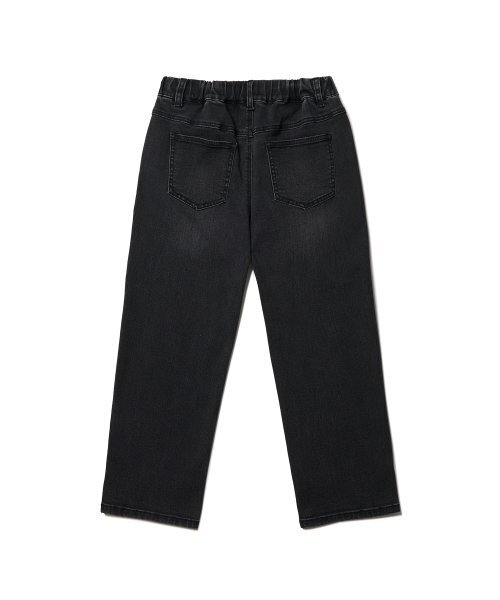 MUSINSA STANDARD KIDS（ムシンサスタンダードキッズ）の「レギュラーフィットバンディングデニムパンツ[ウォッシュドブラック]（デニムパンツ・レディース・その他・130/140/150/160/120/110/100）」の10枚目の写真