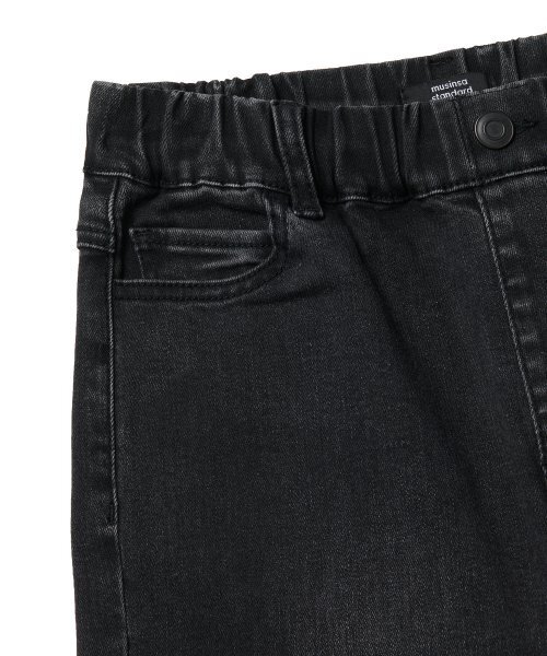 MUSINSA STANDARD KIDS（ムシンサスタンダードキッズ）の「レギュラーフィットバンディングデニムパンツ[ウォッシュドブラック]（デニムパンツ・レディース・その他・130/140/150/160/120/110/100）」の8枚目の写真