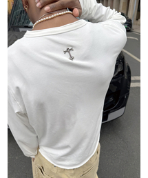 STEEPC（スティップ）の「T*ヘンリーネックTシャツ - ホワイト（Tシャツ/カットソー）」