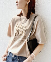 【SHIPS別注】81BRANCA: 5分袖 ロゴ TEE