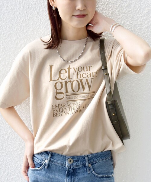 +81BRANCA(ハチイチブランカ)の「【SHIPS別注】81BRANCA: 5分袖 ロゴ TEE(Tシャツ/カットソー・レディース・ベージュ/チャコールグレー/オフホワイト・ONE SIZE)」の14枚目の写真