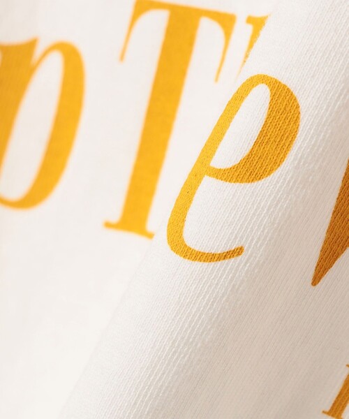 +81BRANCA(ハチイチブランカ)の「【SHIPS別注】81BRANCA: 5分袖 ロゴ TEE(Tシャツ/カットソー・レディース・ベージュ/チャコールグレー/オフホワイト・ONE SIZE)」の8枚目の写真