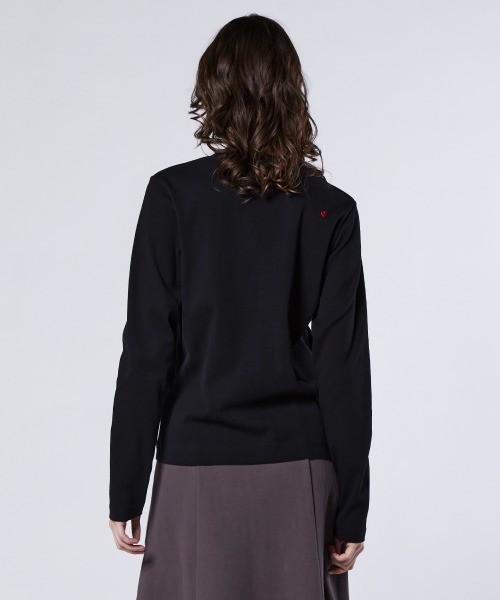 DOUBLE STANDARD CLOTHING（ダブルスタンダードクロージング）の「Dロゴ フライスTシャツ（Tシャツ/カットソー・レディース・ブラック/オフホワイト/ベージュ・FREE）」の6枚目の写真