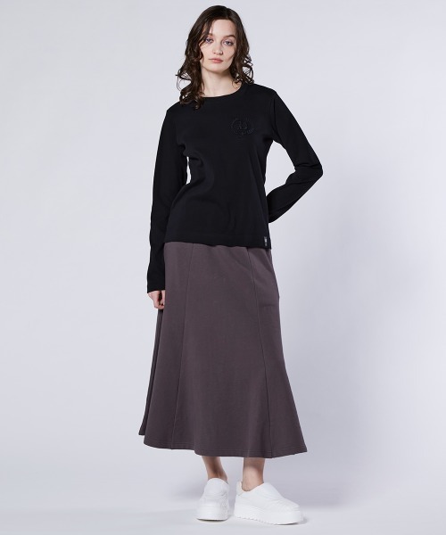 DOUBLE STANDARD CLOTHING（ダブルスタンダードクロージング）の「Dロゴ フライスTシャツ（Tシャツ/カットソー・レディース・ブラック/オフホワイト/ベージュ・FREE）」の18枚目の写真