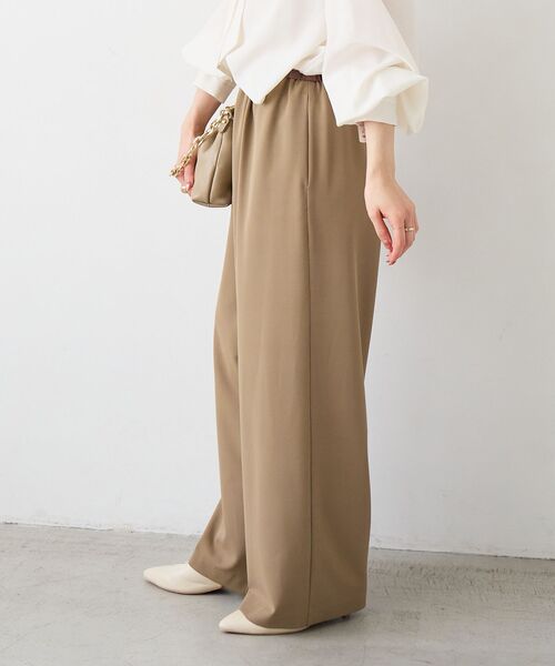 le.coeur blanc(ルクールブラン)の「フルダルイージーワイドパンツ(その他パンツ・レディース・サックスブルー/キャメル/ネイビー・36/38)」の6枚目の写真