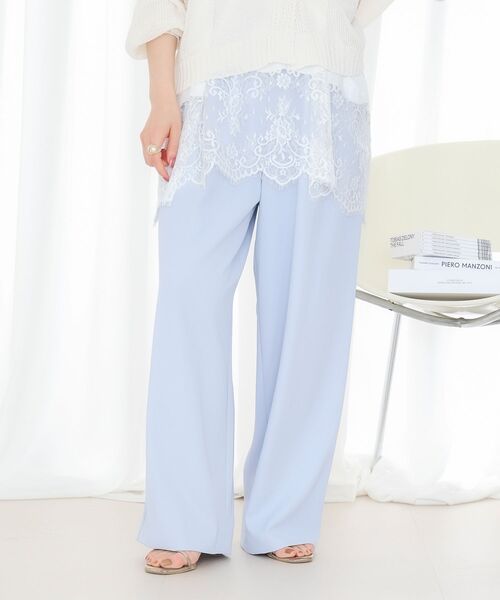 le.coeur blanc(ルクールブラン)の「フルダルイージーワイドパンツ(その他パンツ・レディース・サックスブルー/キャメル/ネイビー・36/38)」の18枚目の写真