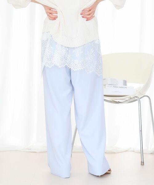le.coeur blanc(ルクールブラン)の「フルダルイージーワイドパンツ(その他パンツ・レディース・サックスブルー/キャメル/ネイビー・36/38)」の21枚目の写真