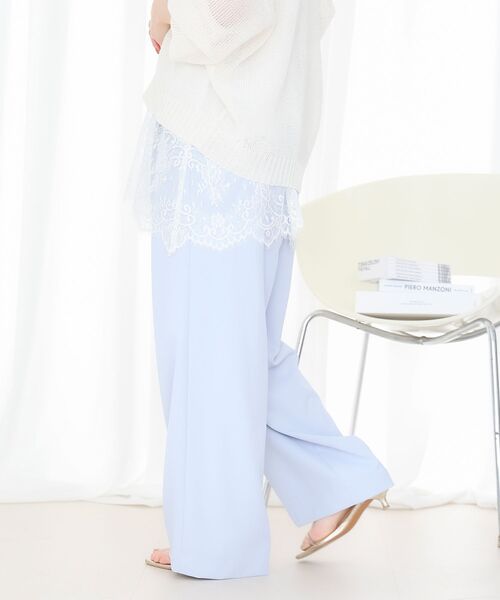 le.coeur blanc(ルクールブラン)の「フルダルイージーワイドパンツ(その他パンツ・レディース・サックスブルー/キャメル/ネイビー・36/38)」の22枚目の写真