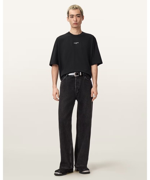 ALLSAINTS（オールセインツ）の「MIKRO OVERSIZED T-SHIRT | MIKRO オーバーサイズ Tシャツ（Tシャツ/カットソー・メンズ・ブラック・XS/S/M/L/XL）」の5枚目の写真
