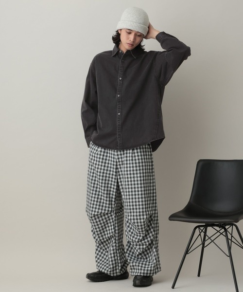 RAGEBLUE（レイジブルー）の「Curve Seam Denim Shirt/カーブシームデニムシャツ（シャツ/ブラウス・メンズ・ブラック/インディゴブルー・MEDIUM/LARGE）」の3枚目の写真