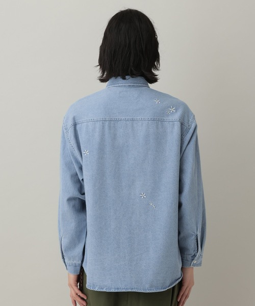 RAGEBLUE（レイジブルー）の「Curve Seam Denim Shirt/カーブシームデニムシャツ（シャツ/ブラウス・メンズ・ブラック/インディゴブルー・MEDIUM/LARGE）」の18枚目の写真