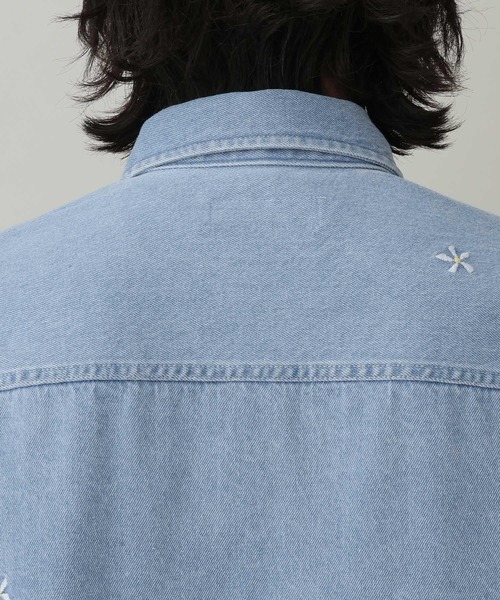 RAGEBLUE（レイジブルー）の「Curve Seam Denim Shirt/カーブシームデニムシャツ（シャツ/ブラウス・メンズ・ブラック/インディゴブルー・MEDIUM/LARGE）」の19枚目の写真