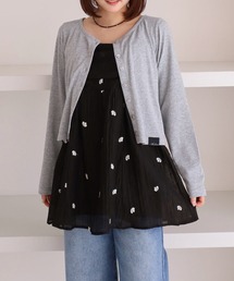 archives（アルシーヴ）の「花柄刺繍ミニキャミワンピース（ワンピース）」