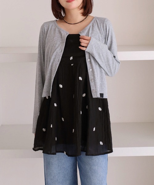 archives（アルシーヴ）の「花柄刺繍ミニキャミワンピース（ワンピース・レディース・アイボリー/ブラック・MEDIUM）」の14枚目の写真