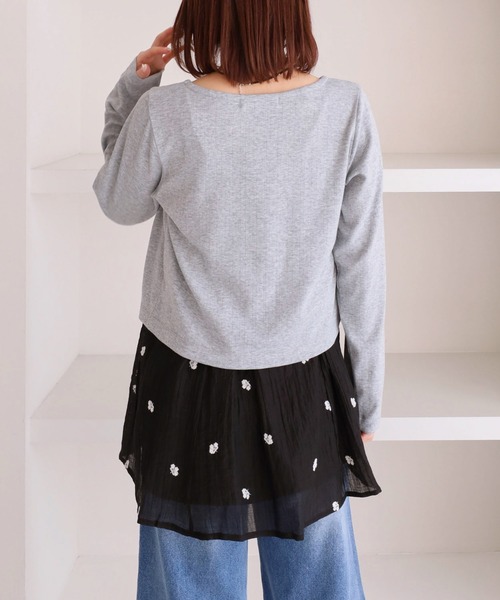 archives（アルシーヴ）の「花柄刺繍ミニキャミワンピース（ワンピース・レディース・アイボリー/ブラック・MEDIUM）」の18枚目の写真