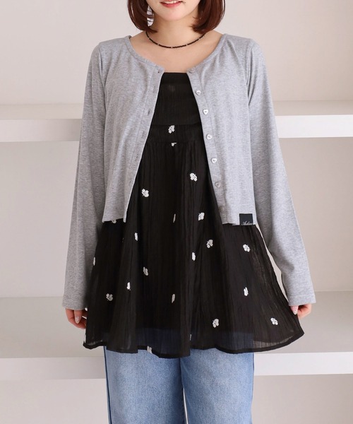 archives（アルシーヴ）の「花柄刺繍ミニキャミワンピース（ワンピース・レディース・アイボリー/ブラック・MEDIUM）」の16枚目の写真