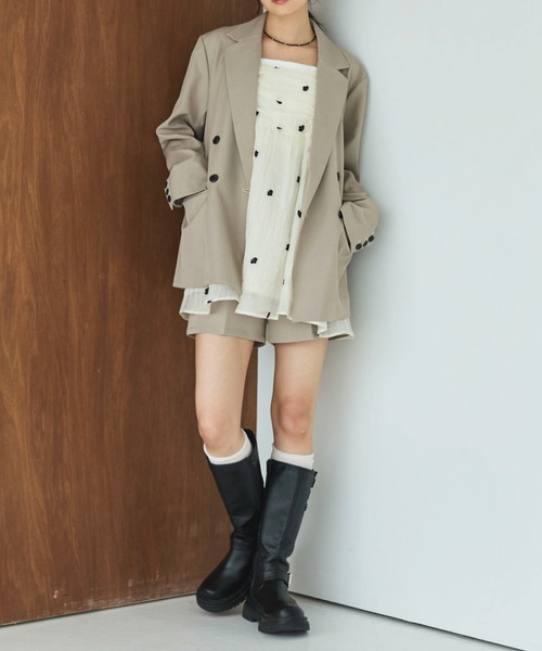 archives（アルシーヴ）の「花柄刺繍ミニキャミワンピース（ワンピース・レディース・アイボリー/ブラック・MEDIUM）」の12枚目の写真