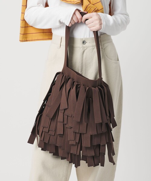 ADD CULUMN(アドカラム)の「<ADD CULUMN>MOP ワンショルダーバッグ(ショルダーバッグ・レディース・ダークブラウン/ブラック・FREE)」の1枚目の写真