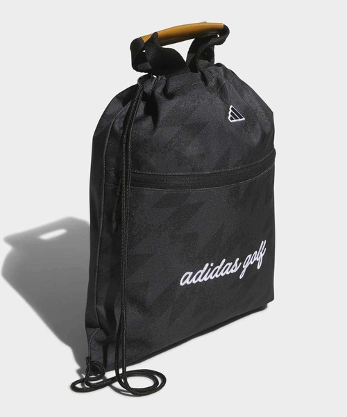 adidas(アディダス)の「ユニセックス グラフィック シュー ナップサック【adidas Golf/アディダスゴルフ】(エコバッグ/サブバッグ・メンズ・ブラック・FREE)」の3枚目の写真