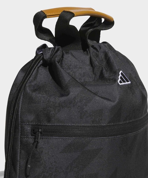adidas(アディダス)の「ユニセックス グラフィック シュー ナップサック【adidas Golf/アディダスゴルフ】(エコバッグ/サブバッグ・メンズ・ブラック・FREE)」の5枚目の写真
