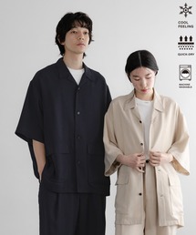 LOWRYS FARM | 吸水速乾・接触冷感機能付【SETUP可能】【LFM(U)】バスケットオープンカラーSS　638038(シャツ/ブラウス)