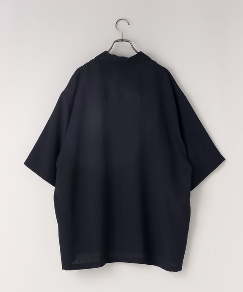 LOWRYS FARM(ローリーズファーム)の「吸水速乾・接触冷感機能付【SETUP可能】【LFM(U)】バスケットオープンカラーSS 638038(シャツ/ブラウス・メンズ・アイボリー/ネイビー・LARGE/MEDIUM)」の3枚目の写真
