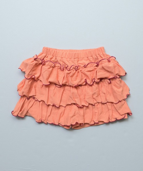 MARKEY'S(マーキーズ)の「梨地フリルキュロットパンツ(その他パンツ・キッズ・チャコール/パープル/オレンジ・80/100/95/90/130/120/110)」の7枚目の写真