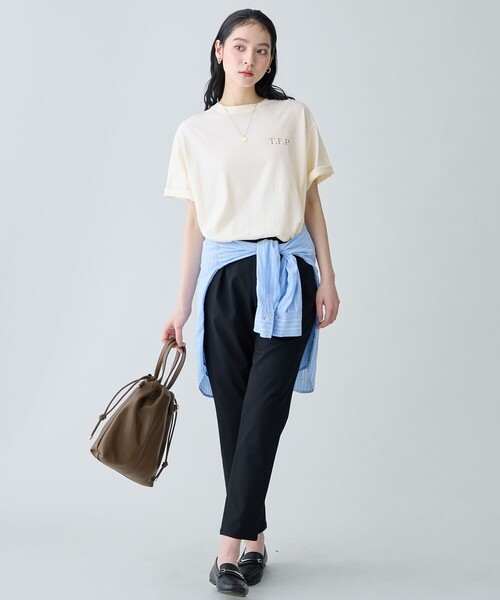 ANY（エニィ）の「ピグメントアソートロゴＴシャツ（Tシャツ/カットソー・レディース・ベージュ系/アイボリー系1/グリーン系1/グレー系・X-LARGE）」の15枚目の写真