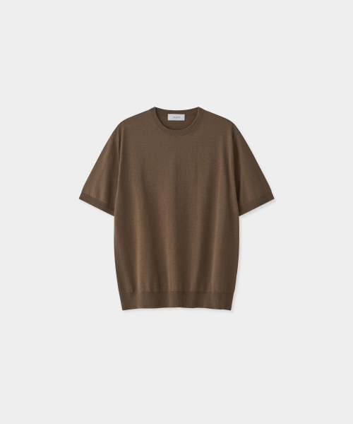 J'RIUM(ジェイリウム)の「コットンサマーエッセンシャルラウンドネックブラウン(ドライタッチ)(ニット/セーター・メンズ・その他・SMALL/MEDIUM/LARGE/X-LARGE)」の2枚目の写真