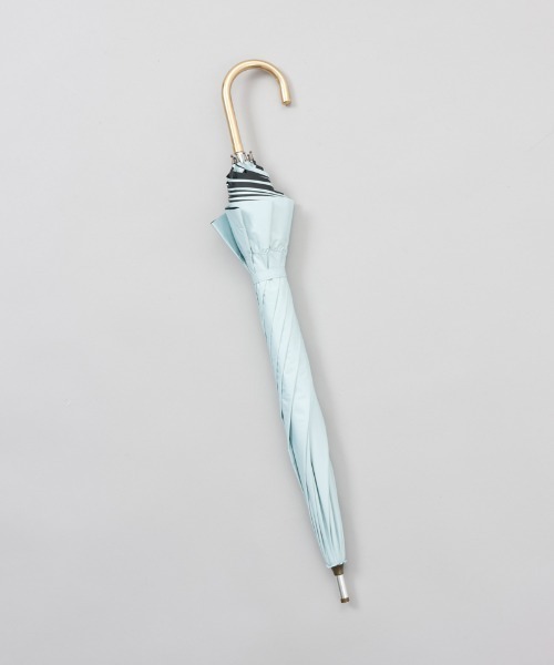 dazzlin（ダズリン）の「【dazzlin(ダズリン)】無地アーチフリル晴雨兼用傘（長傘）（長傘・レディース・ホワイト/ミント/スモークピンク/ブラック・FREE）」の6枚目の写真