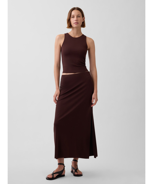 GAP(ギャップ)の「ジャージー マキシスカート(スカート・レディース・ブラック/ブラウン・XXS/L/M/S/XS)」の1枚目の写真