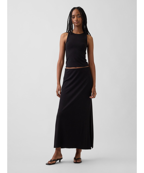 GAP(ギャップ)の「ジャージー マキシスカート(スカート・レディース・ブラック/ブラウン・XXS/L/M/S/XS)」の2枚目の写真