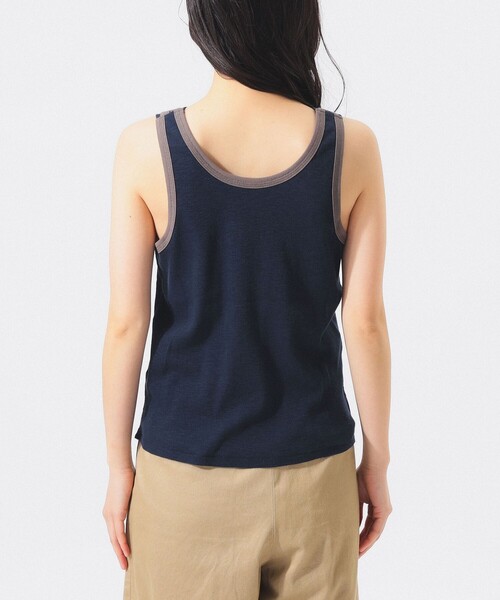 BEAMS BOY（ビームスボーイ）の「レイヤード タンクトップ（タンクトップ・レディース・ネイビー/アイボリー/グリーン・1/2）」の20枚目の写真