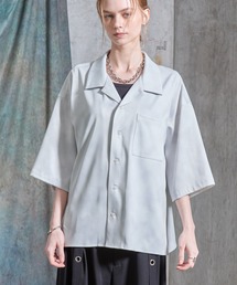 SERACE | 【SERACE】2way loose drape vintage patterned short sleeve shirt / 2wayルーズドレープヴィンテージ柄半袖シャツ(シャツ/ブラウス)