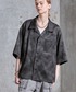 SERACE（セラス）の「【SERACE】2way loose drape vintage patterned short sleeve shirt / 2wayルーズドレープヴィンテージ柄半袖シャツ（シャツ/ブラウス・L）」