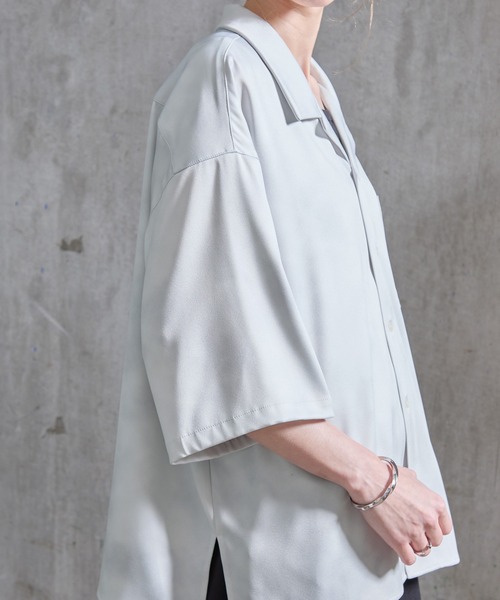 SERACE(セラス)の「【SERACE】2way loose drape vintage patterned short sleeve shirt / 2wayルーズドレープヴィンテージ柄半袖シャツ(シャツ/ブラウス・メンズ・ブラック/ホワイト・L/M/S)」の13枚目の写真