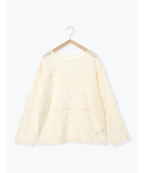 Samansa Mos2（サマンサ モスモス）の「モチーフ編みニットプルオーバー（ニット/セーター・レディース・ミント・F）」の21枚目の写真